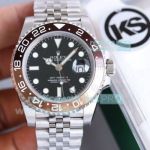 KS Factory Replica Rolex GMT Master II Rootbeer Jubilee Watch 40MM